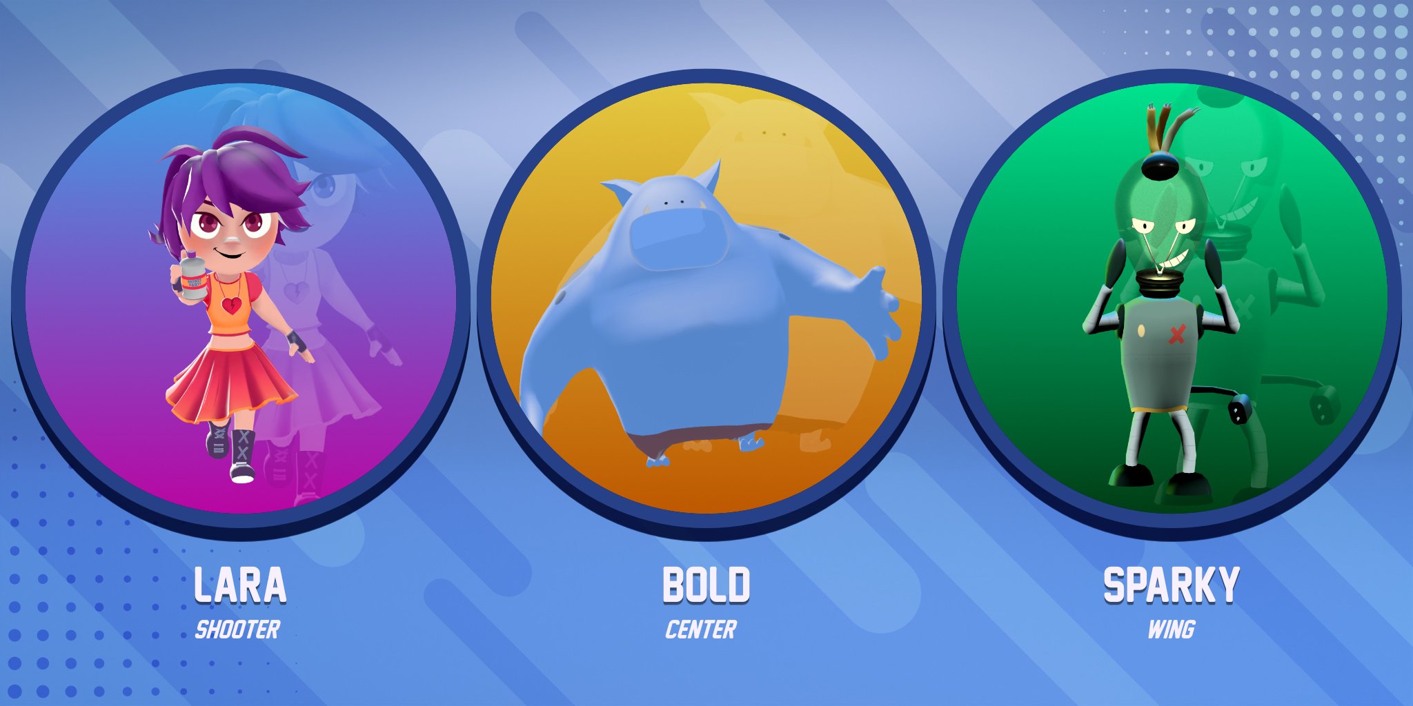 I Primi 3 personaggi BP